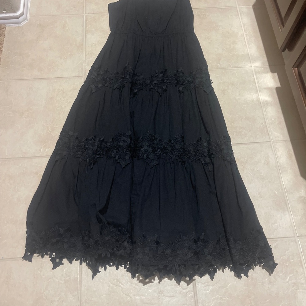 Jason Wu Lace Tiered Cotton Eyelet Midi Dress – Size L (Retail $410) - Picture 10 of 15